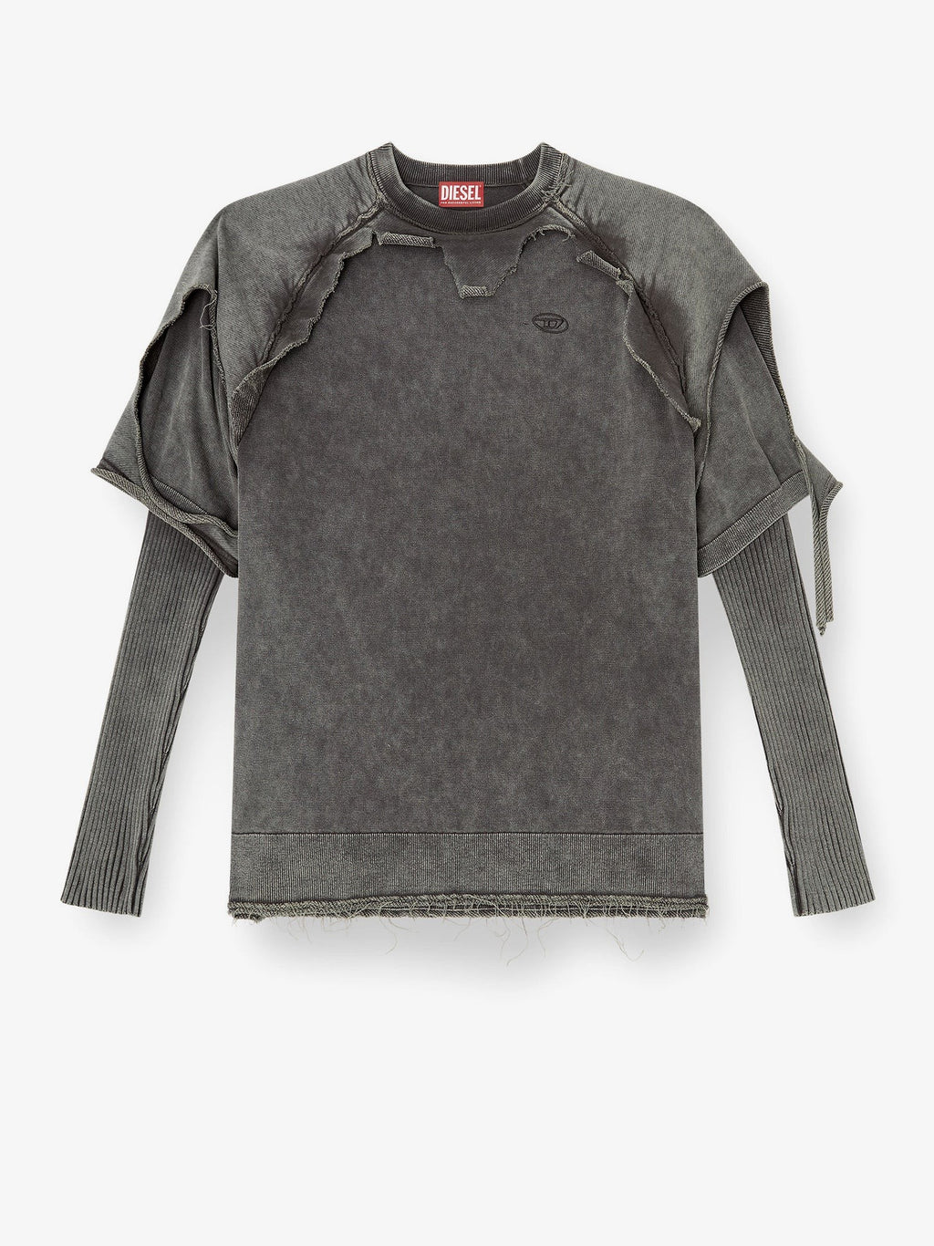 Diesel K-Petro cotton sweatshirt with distressed effect