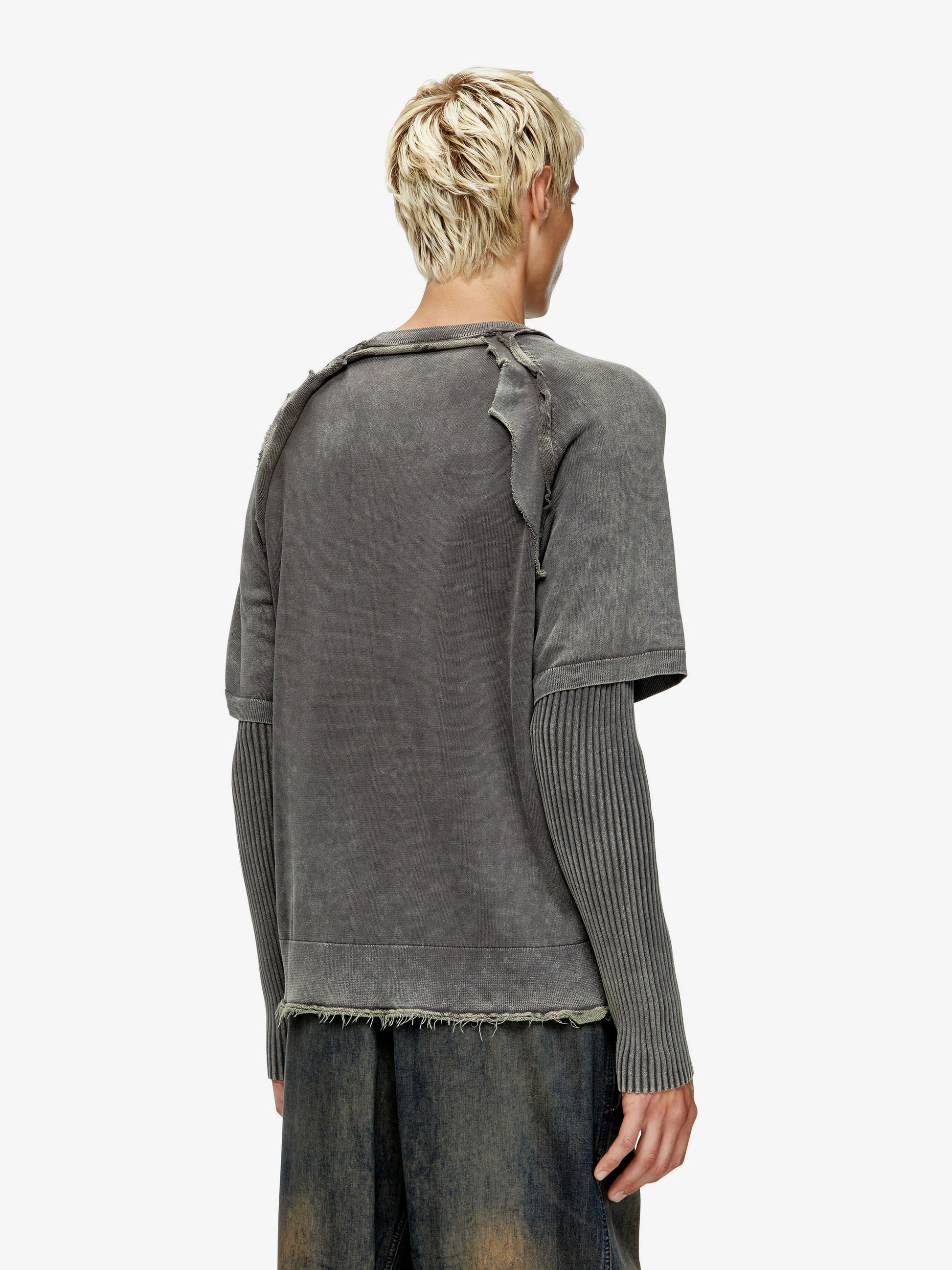 Diesel K-Petro cotton sweatshirt with distressed effect