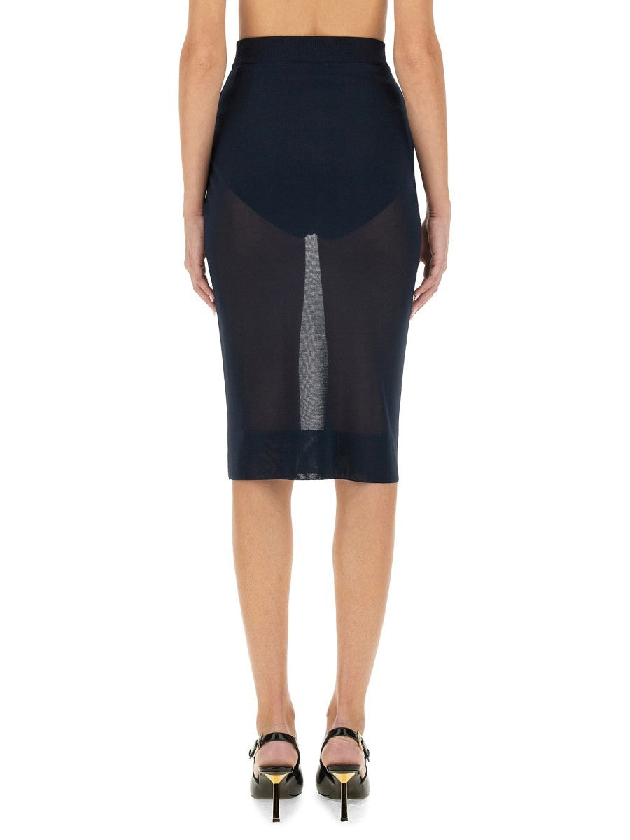 Saint Laurent KNIT PENCIL SKIRT