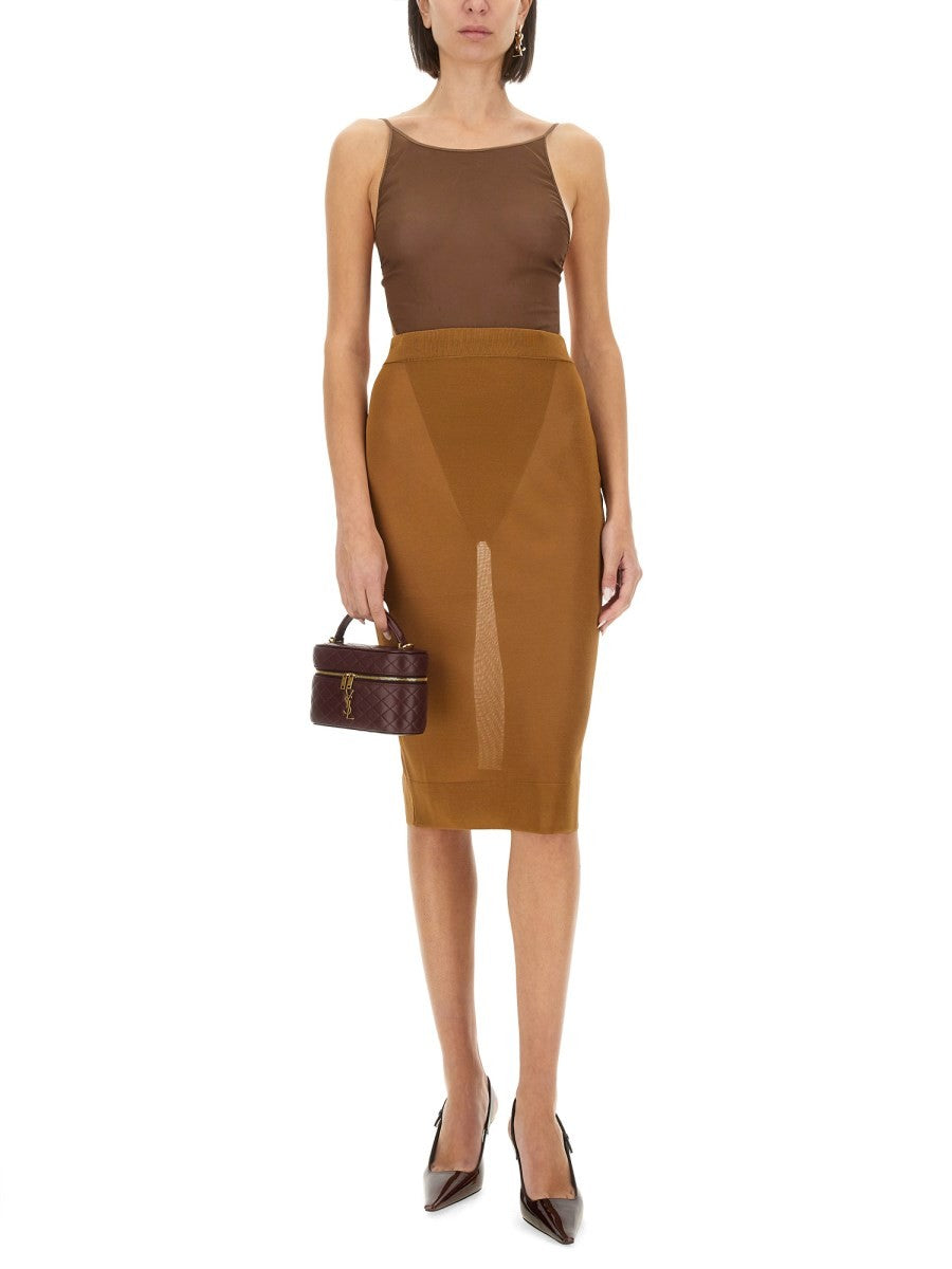 Saint Laurent KNIT PENCIL SKIRT