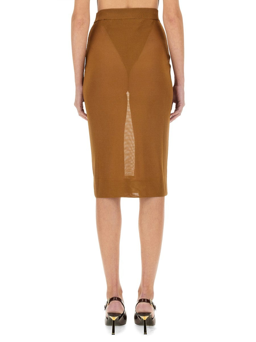Saint Laurent KNIT PENCIL SKIRT