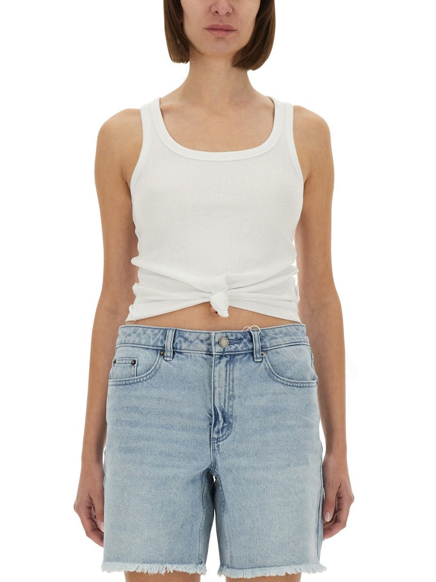 Michael By Michael Kors KNIT TANK TOP WITH FRONT LACING