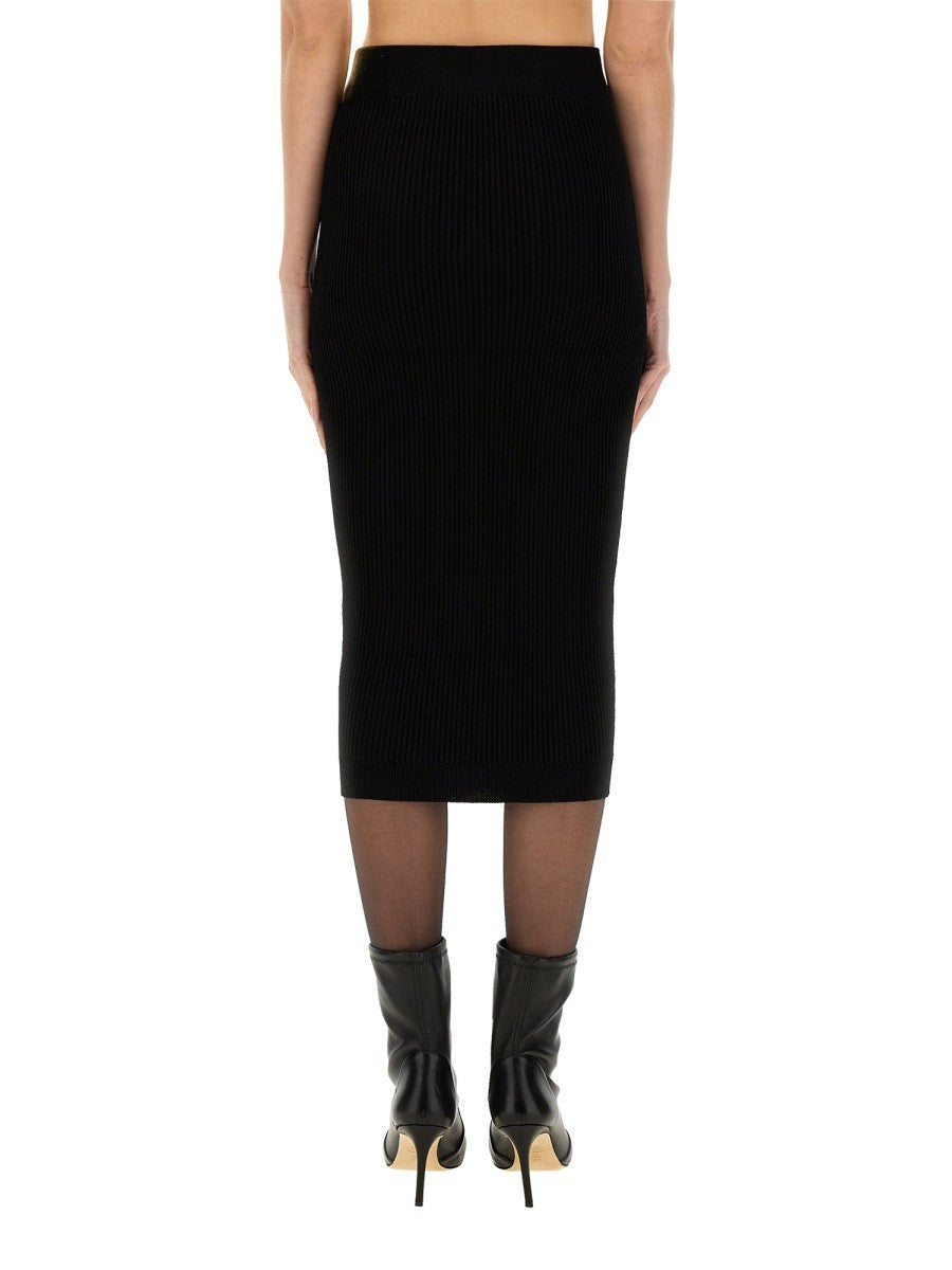 Balmain KNITTED MIDI SKIRT