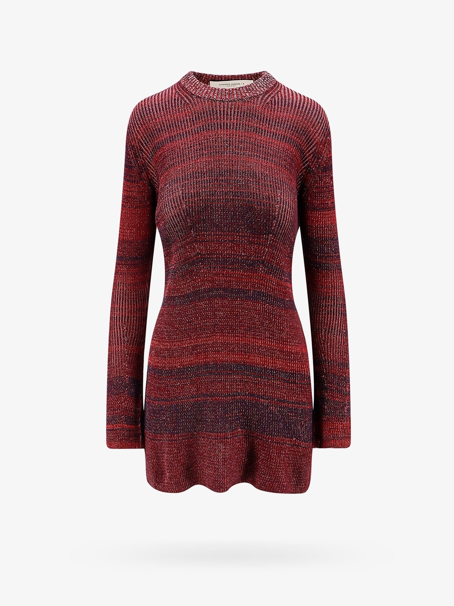 Golden Goose Deluxe Brand Knitted multicolor mini dress with stars detail