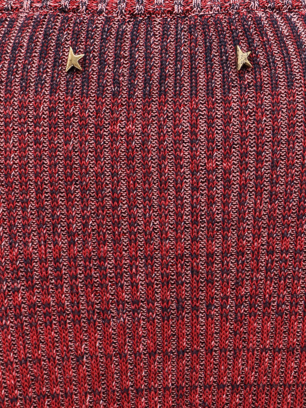 Golden Goose Deluxe Brand Gestricktes mehrfarbiges Minikleid mit Sterndetail