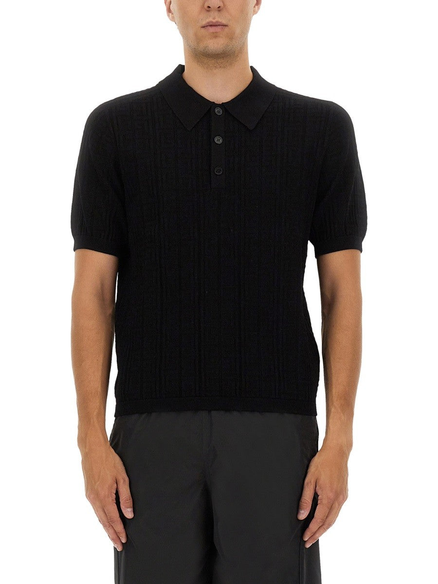 Balmain GESTRICKTES POLOSHIRT.