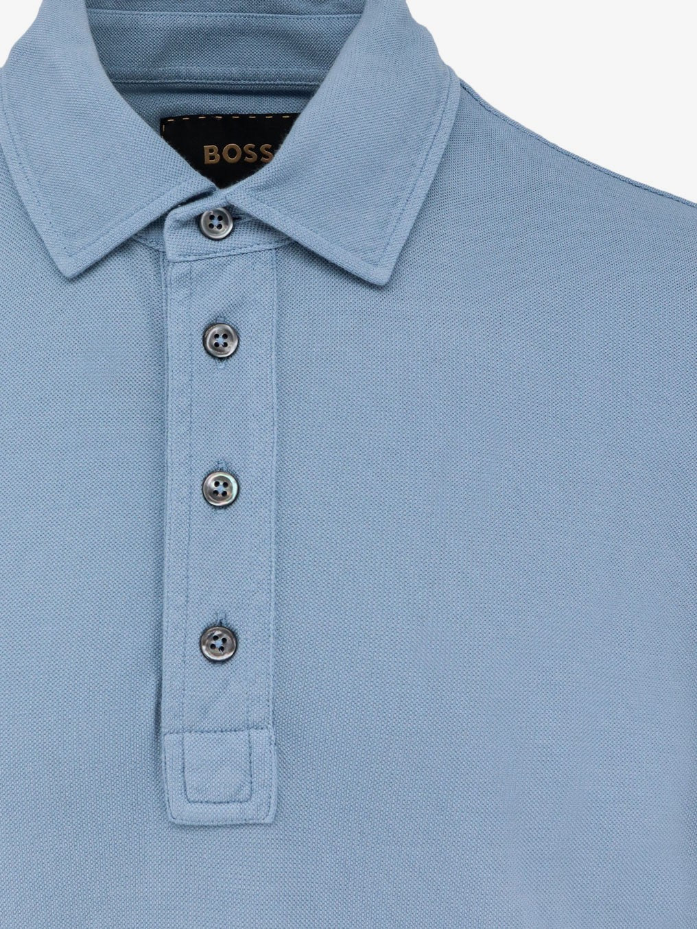 Boss Polo en coton et soie L-Perry