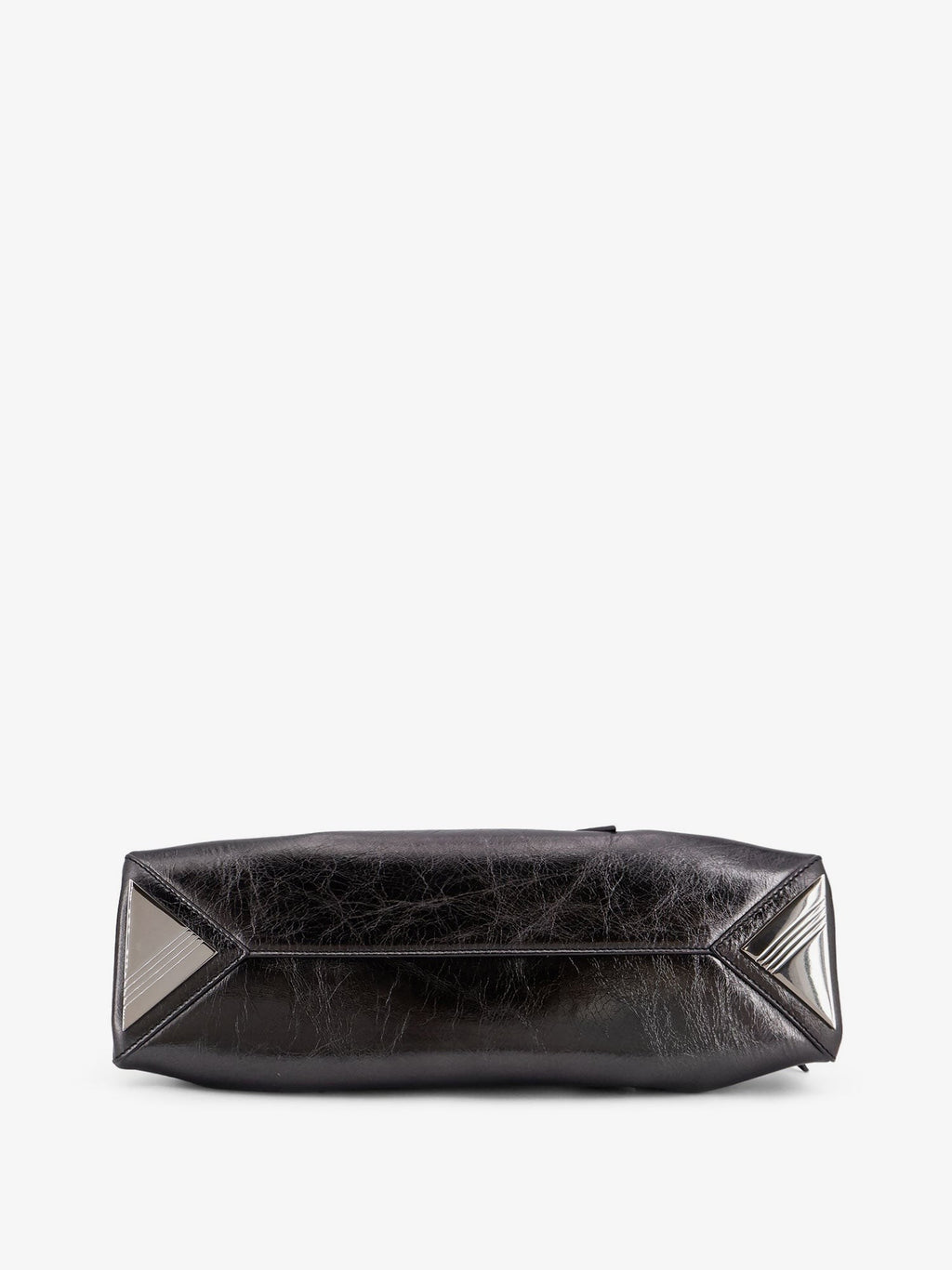 The Attico La Passeggiata Small laminated leather shoulder bag