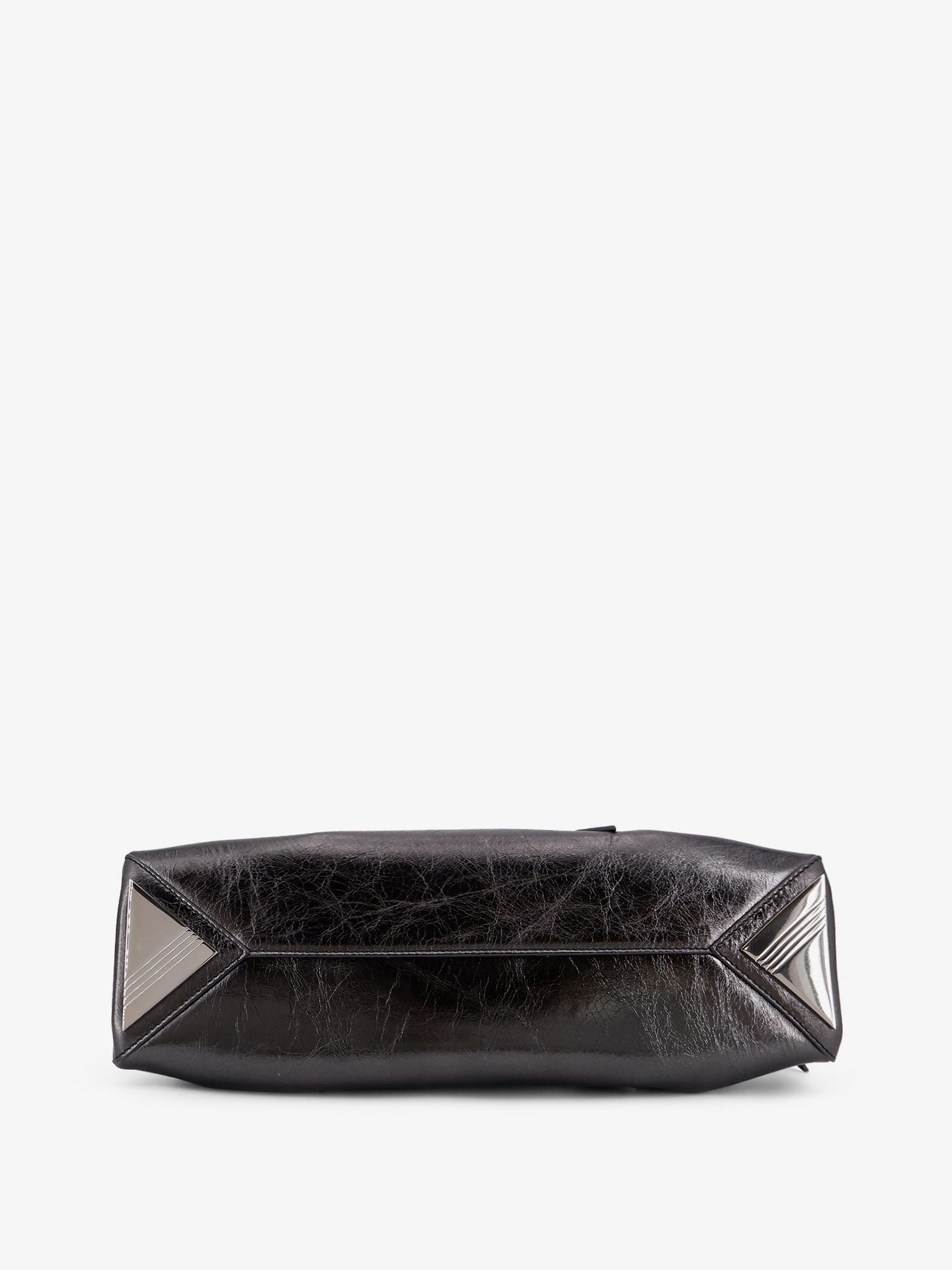 The Attico La Passeggiata Small laminated leather shoulder bag
