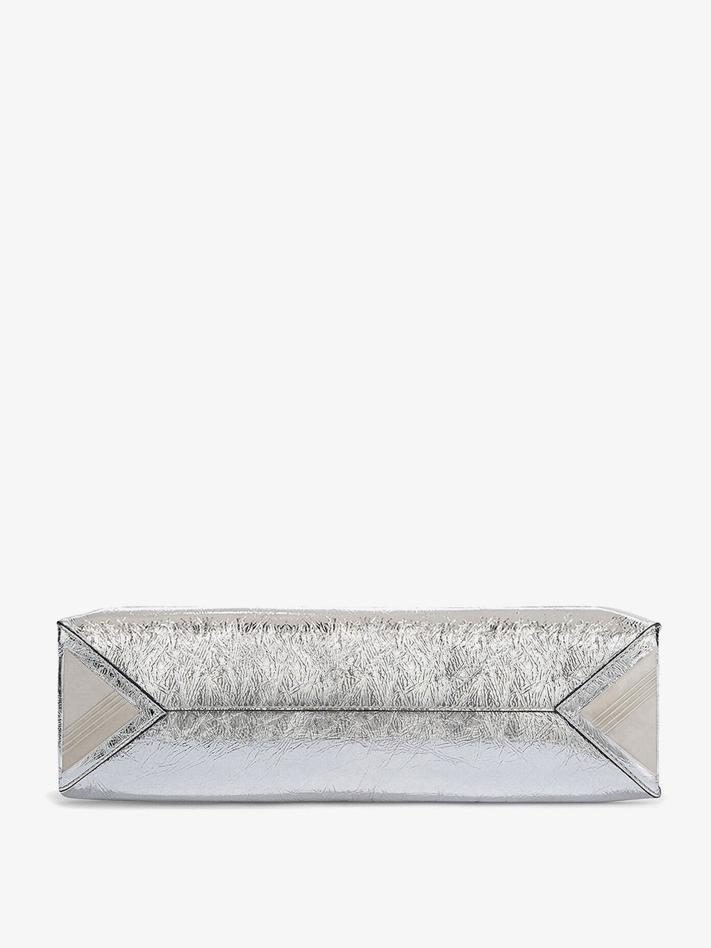 The Attico La Passeggiata Small laminated leather shoulder bag