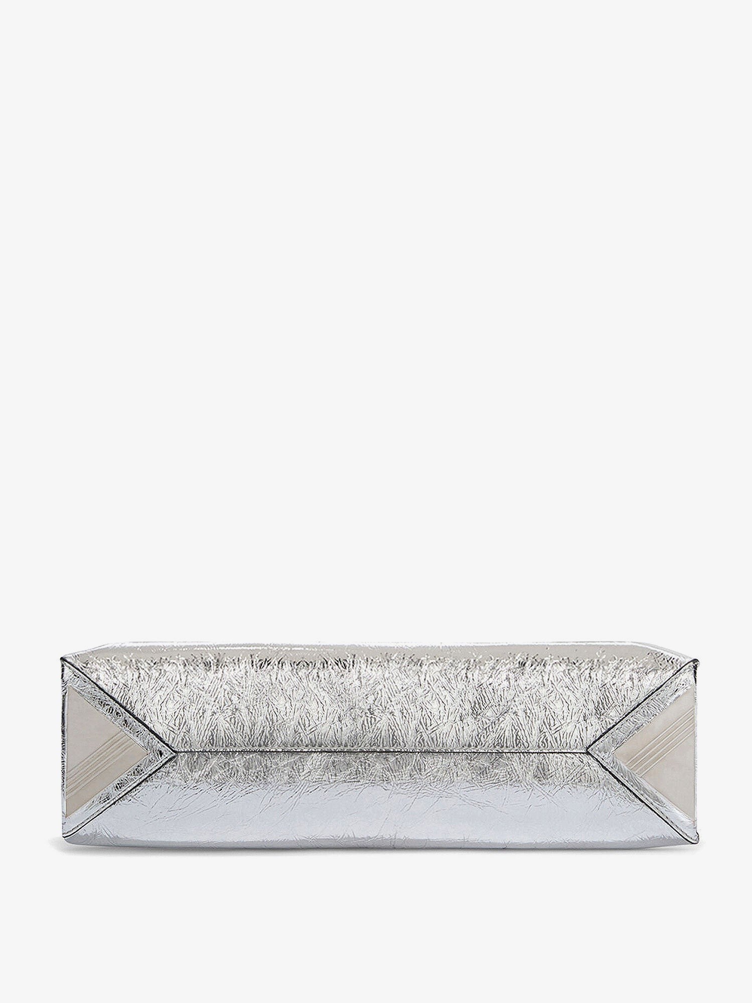 The Attico La Passeggiata Small laminated leather shoulder bag