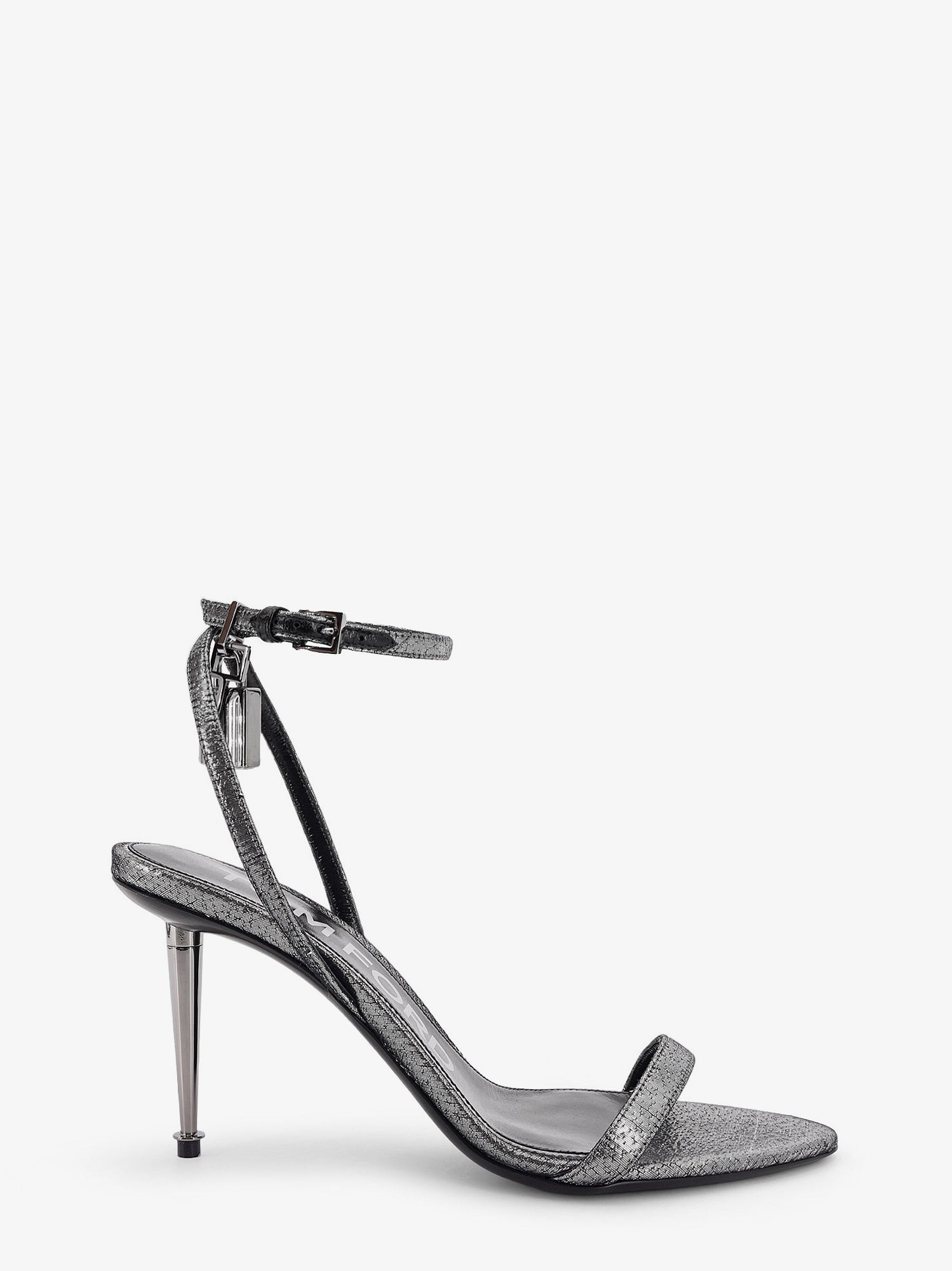 Tom Ford Laminated heeled sandals with laminated effect