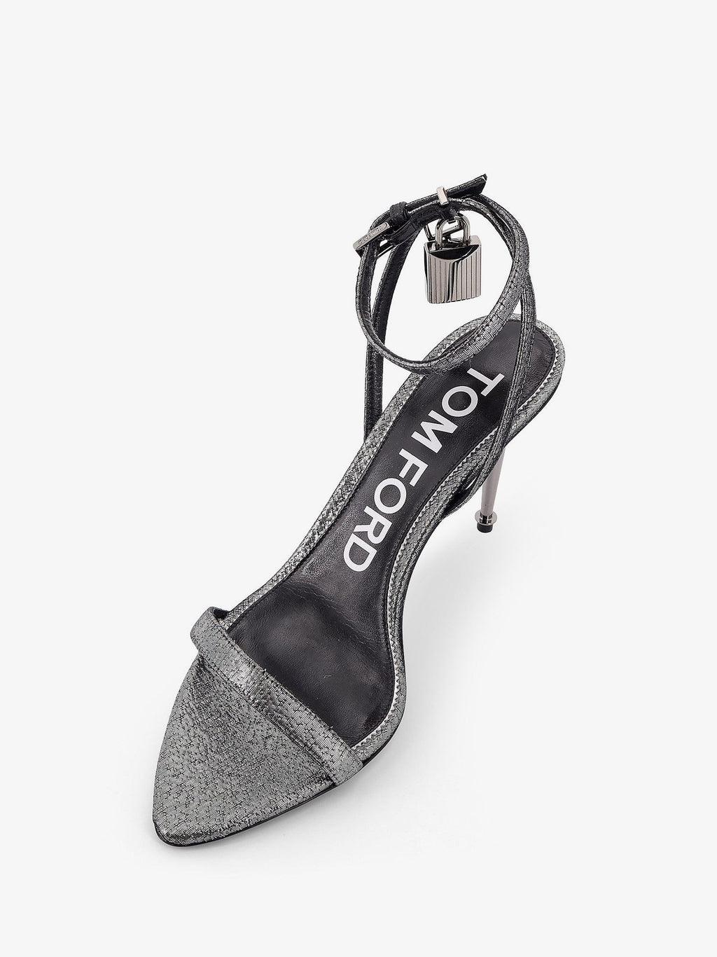 Tom Ford Laminated heeled sandals with laminated effect