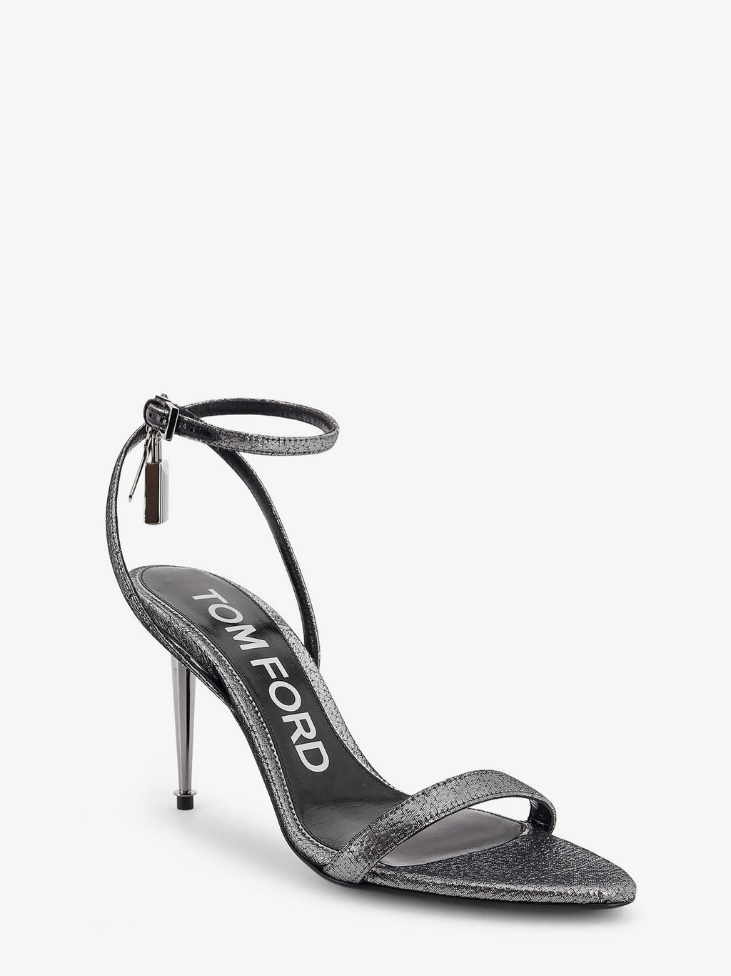 Tom Ford Laminated heeled sandals with laminated effect