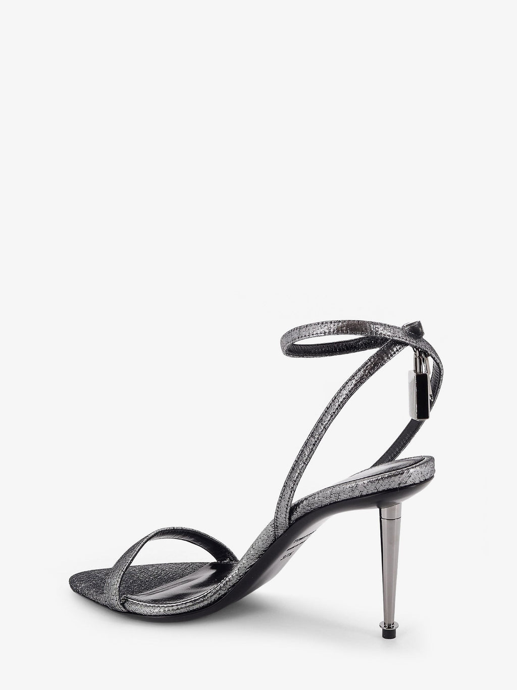 Tom Ford Laminated heeled sandals with laminated effect