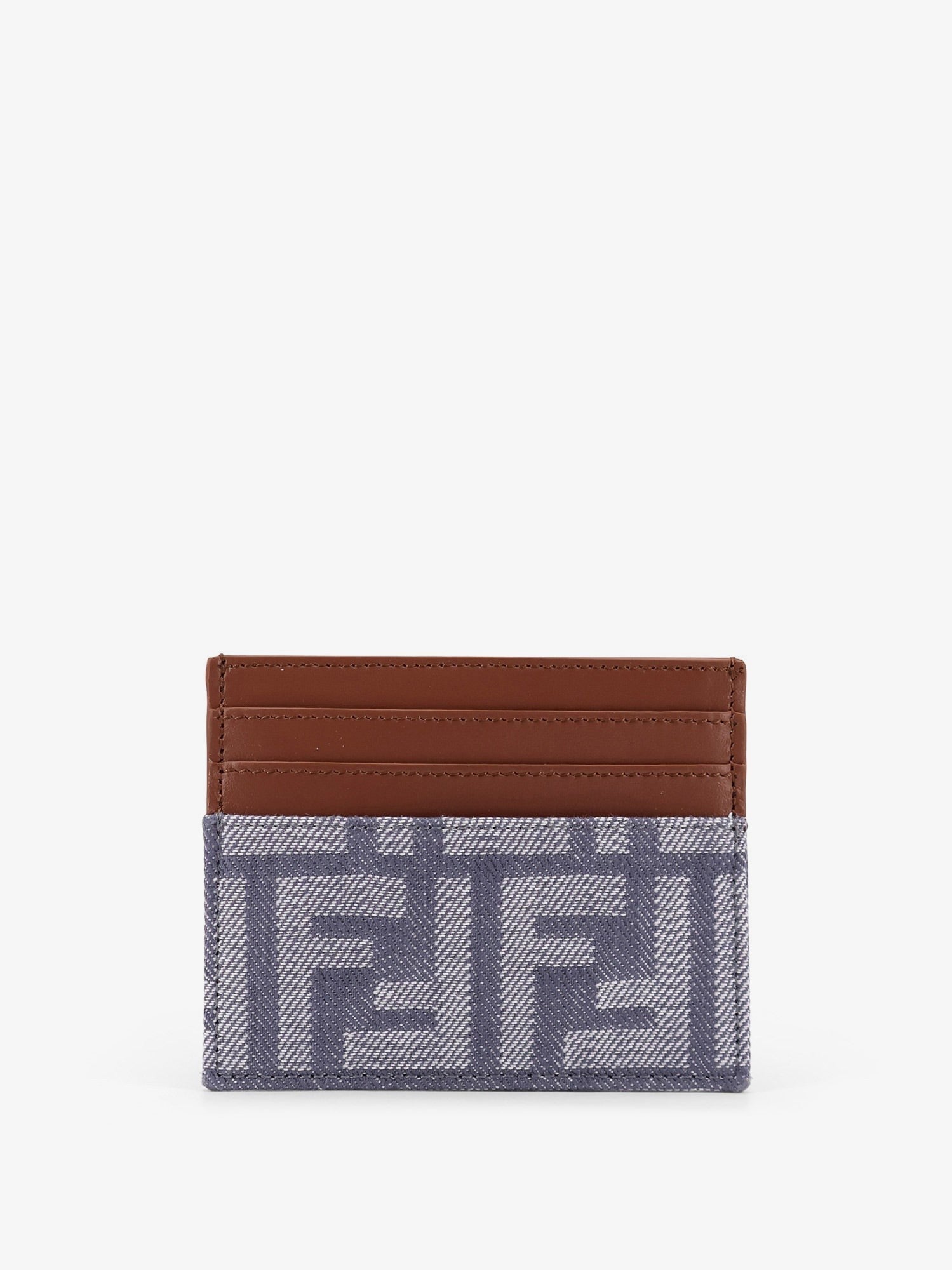 Fendi Kartenhalter aus Leder und FF-Jacquard-Gewebe