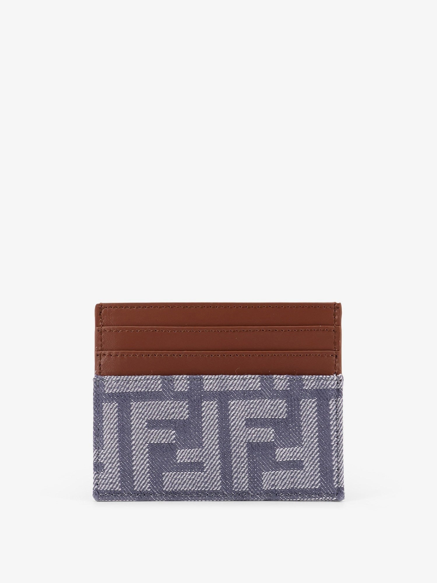 Fendi Kartenhalter aus Leder und FF-Jacquard-Gewebe