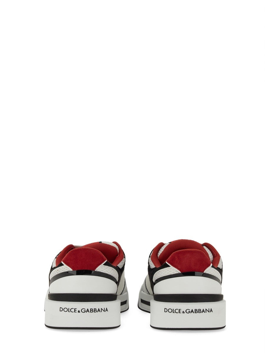 Dolce & Gabbana ZAPATILLA DE PIEL Y MALLA