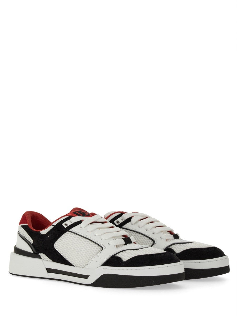 Dolce & Gabbana ZAPATILLA DE PIEL Y MALLA