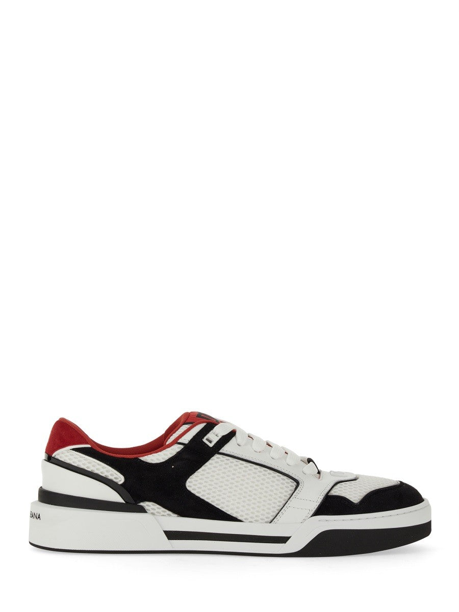 Dolce & Gabbana ZAPATILLA DE PIEL Y MALLA