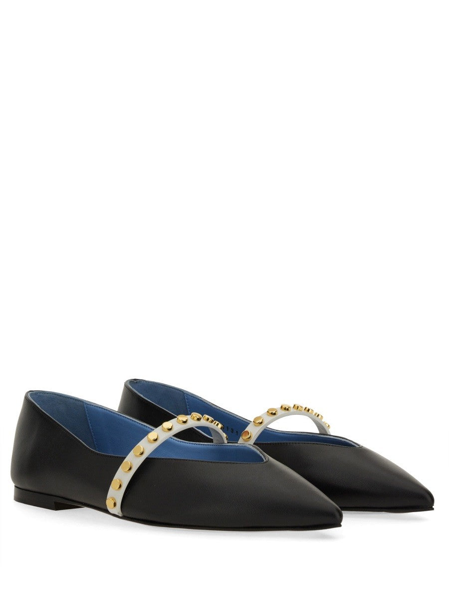 Alexander Mcqueen LÆDERBALLERINA