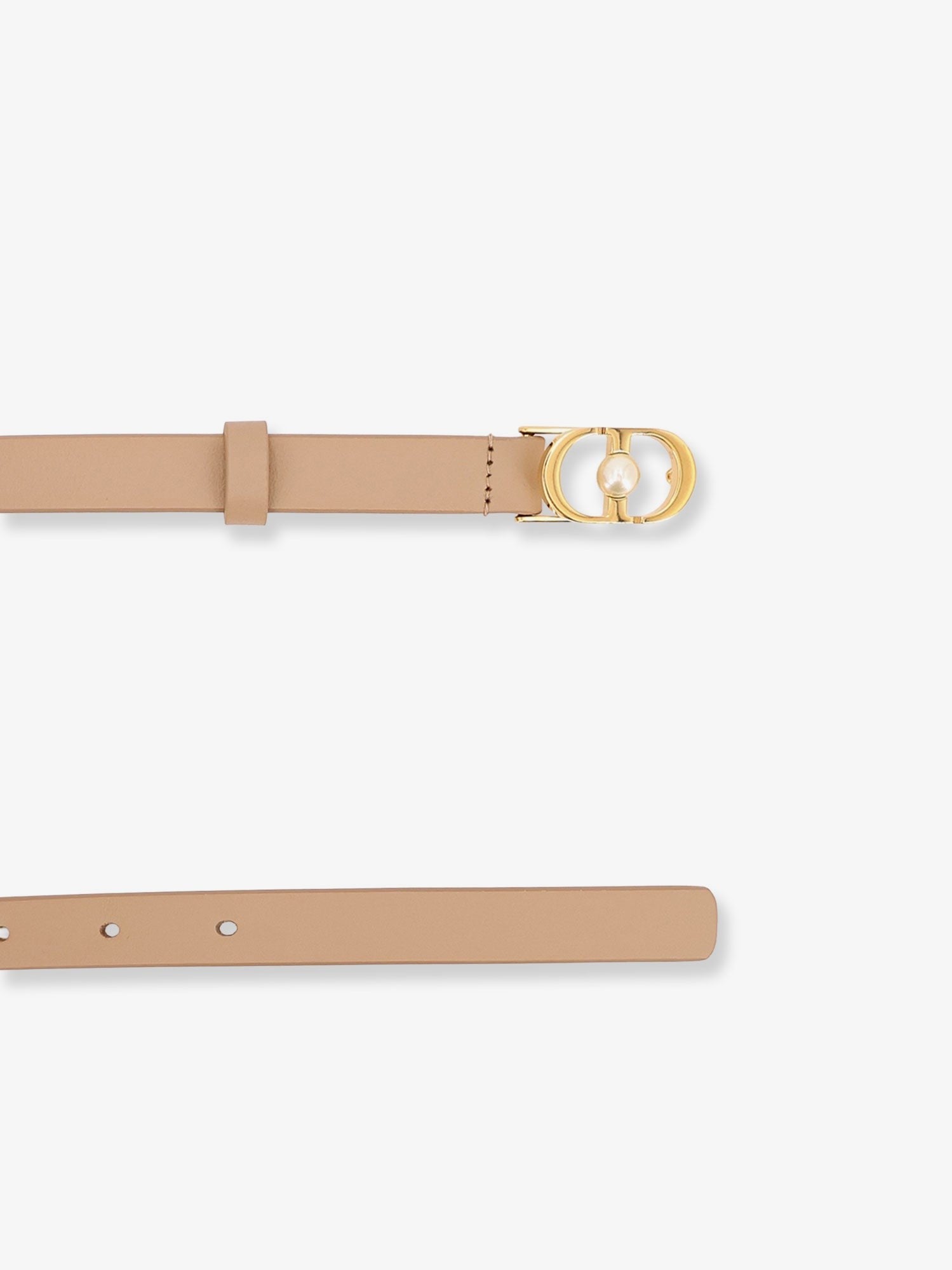 Dior Leather belt with CD buckle