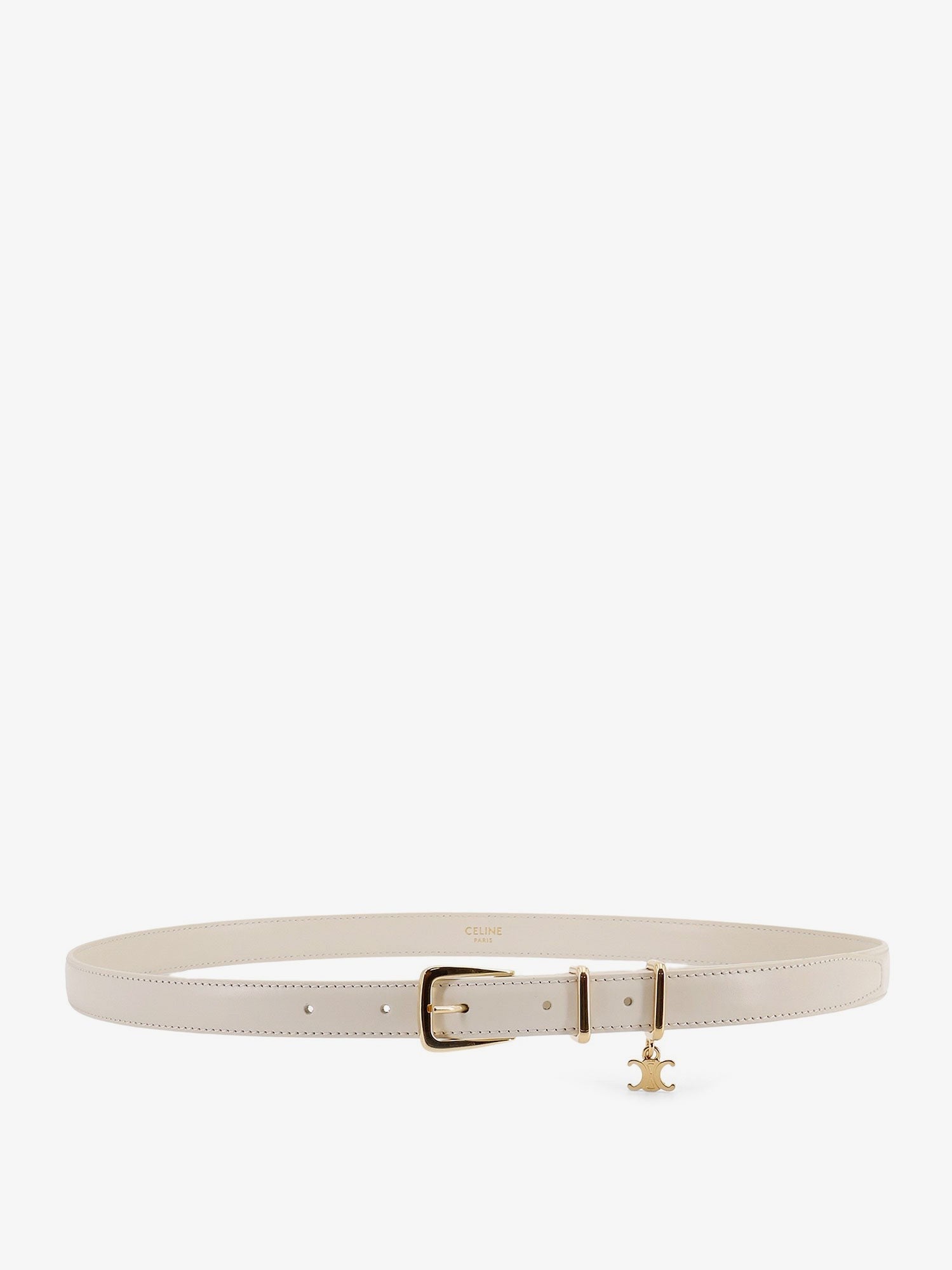 Celine Leather belt with Triomphe detail