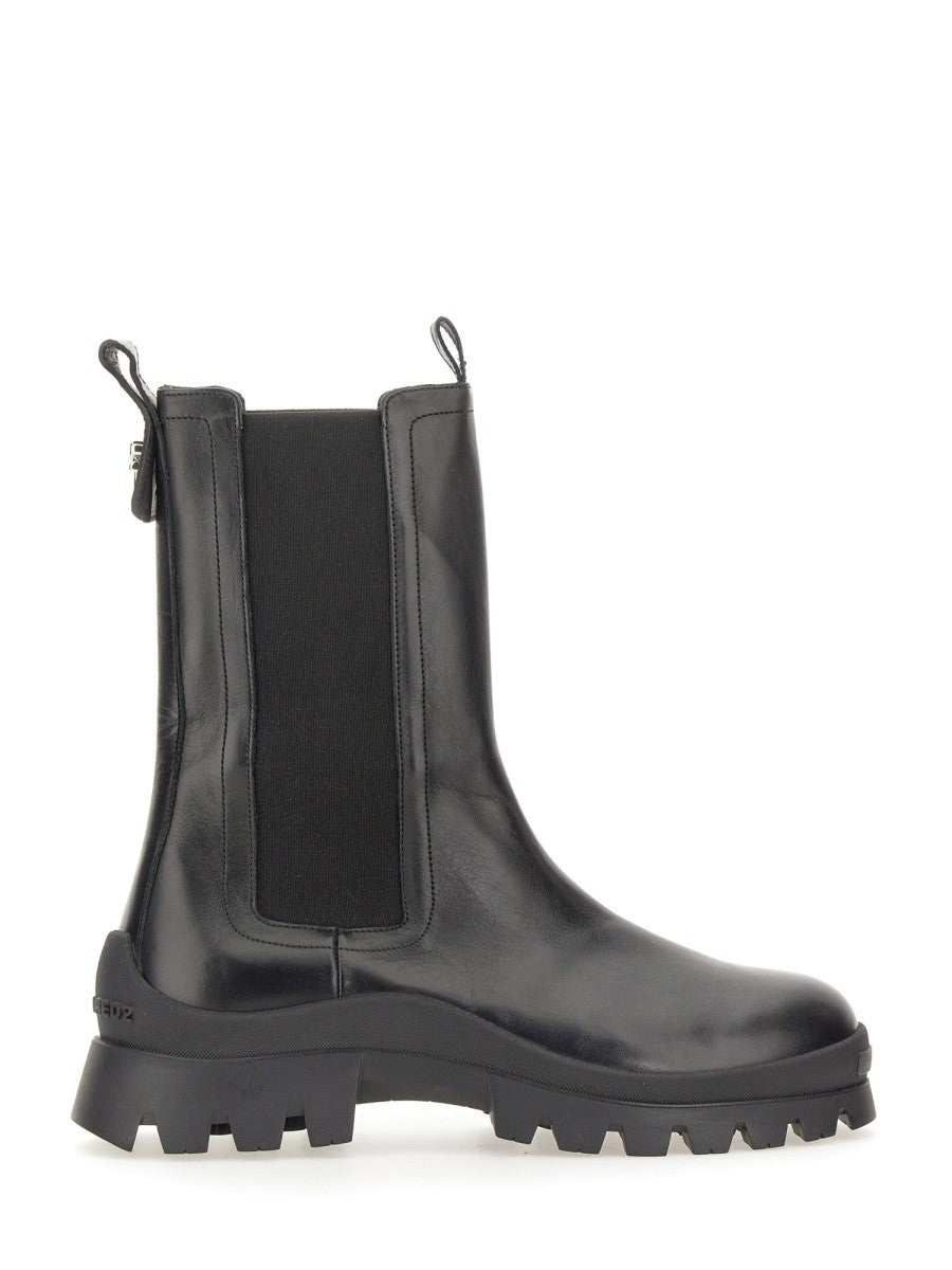 Dsquared2 レザーブーツ