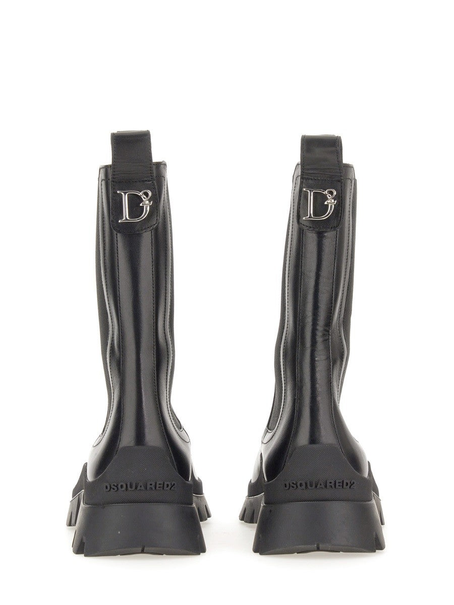 Dsquared2 レザーブーツ