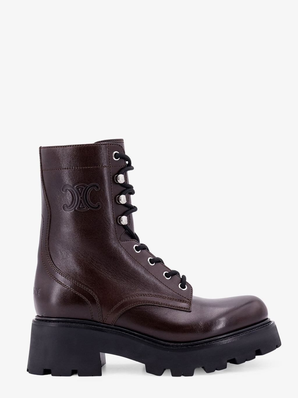 Celine Kožené boty s vyrytým logem