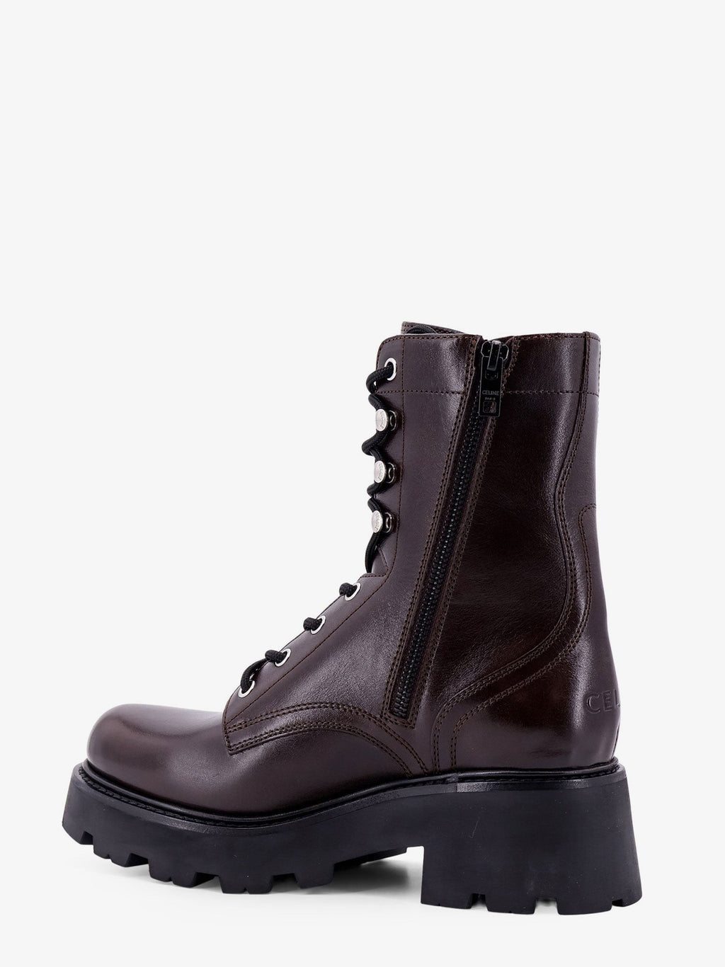 Celine Kožené boty s vyrytým logem