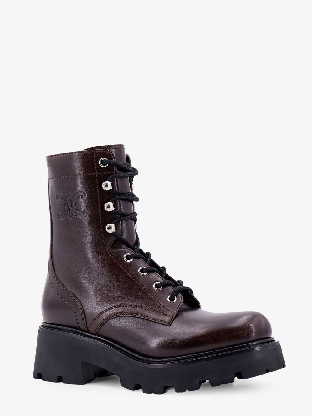 Celine Kožené boty s vyrytým logem