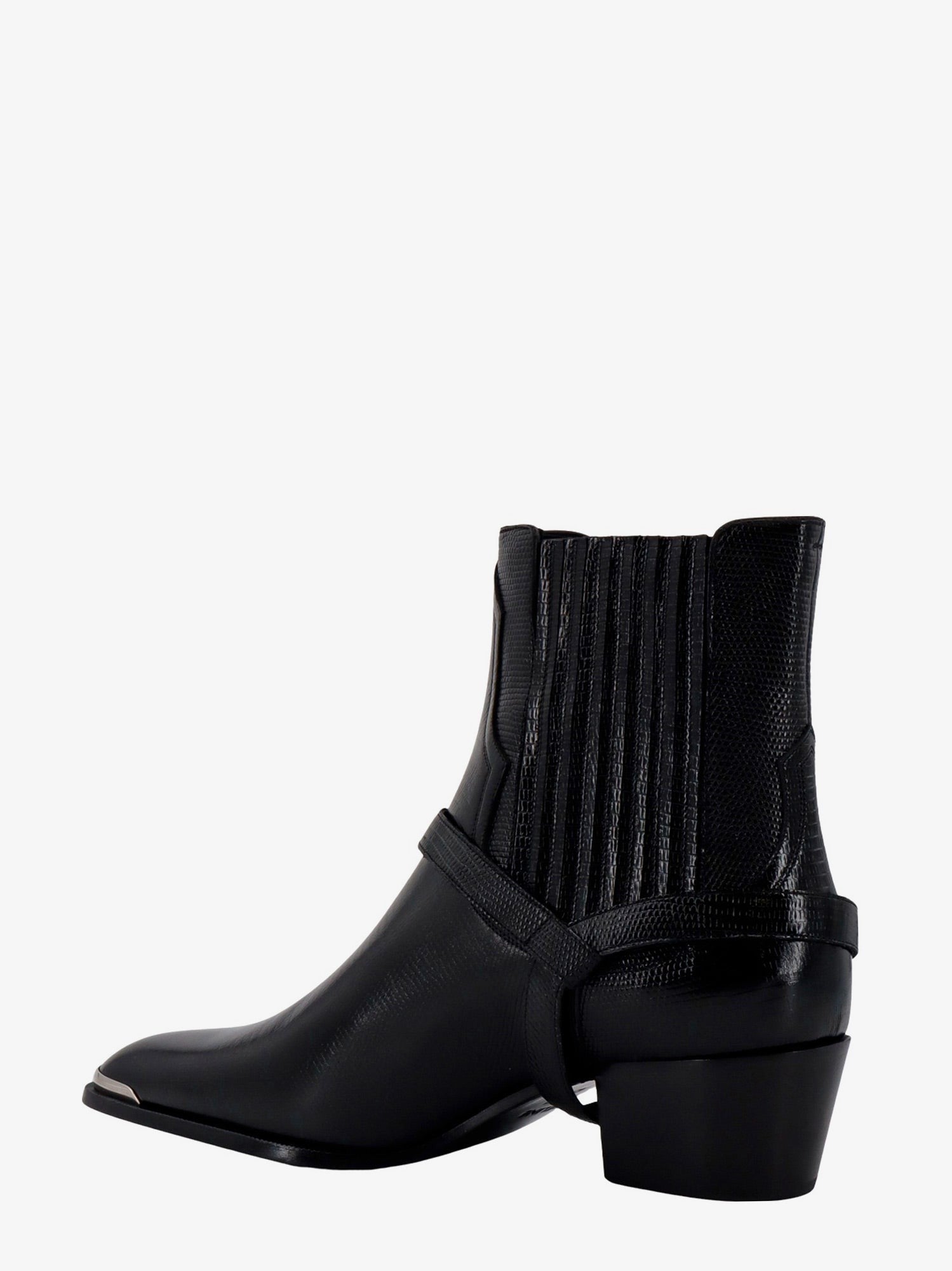 Celine Kožené boty s kovovými detaily