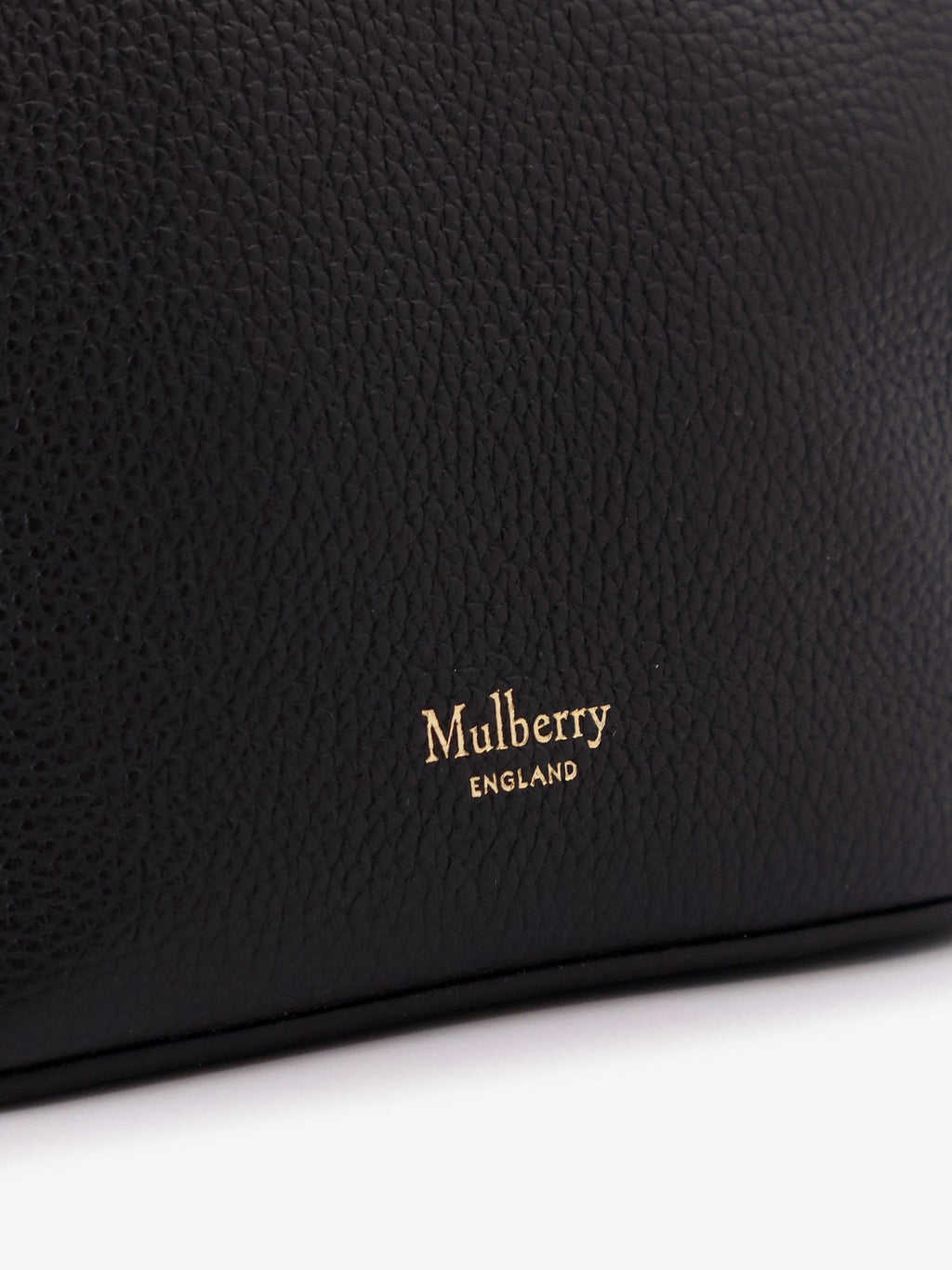 Mulberry Leather bucket bag with logo