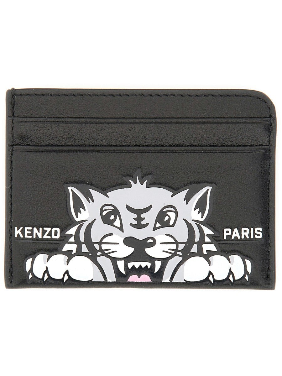 Kenzo ETUI CARDURI DIN PIELE "VARSITY"