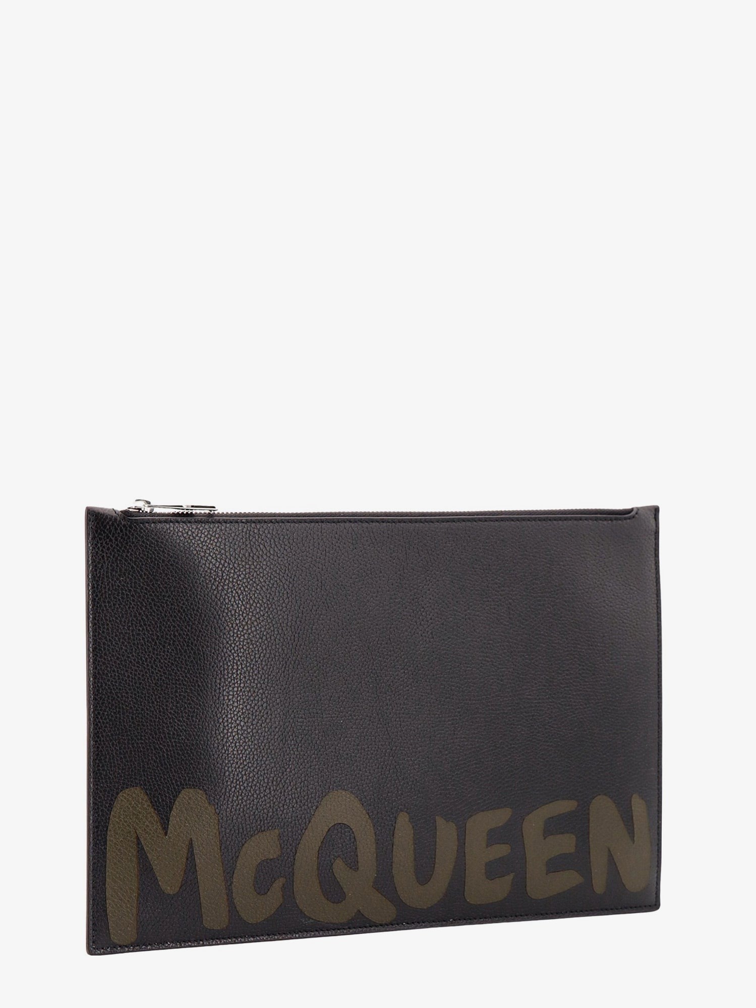 Alexander Mcqueen Odinis delninukas su mcqueen grafičių logotipu