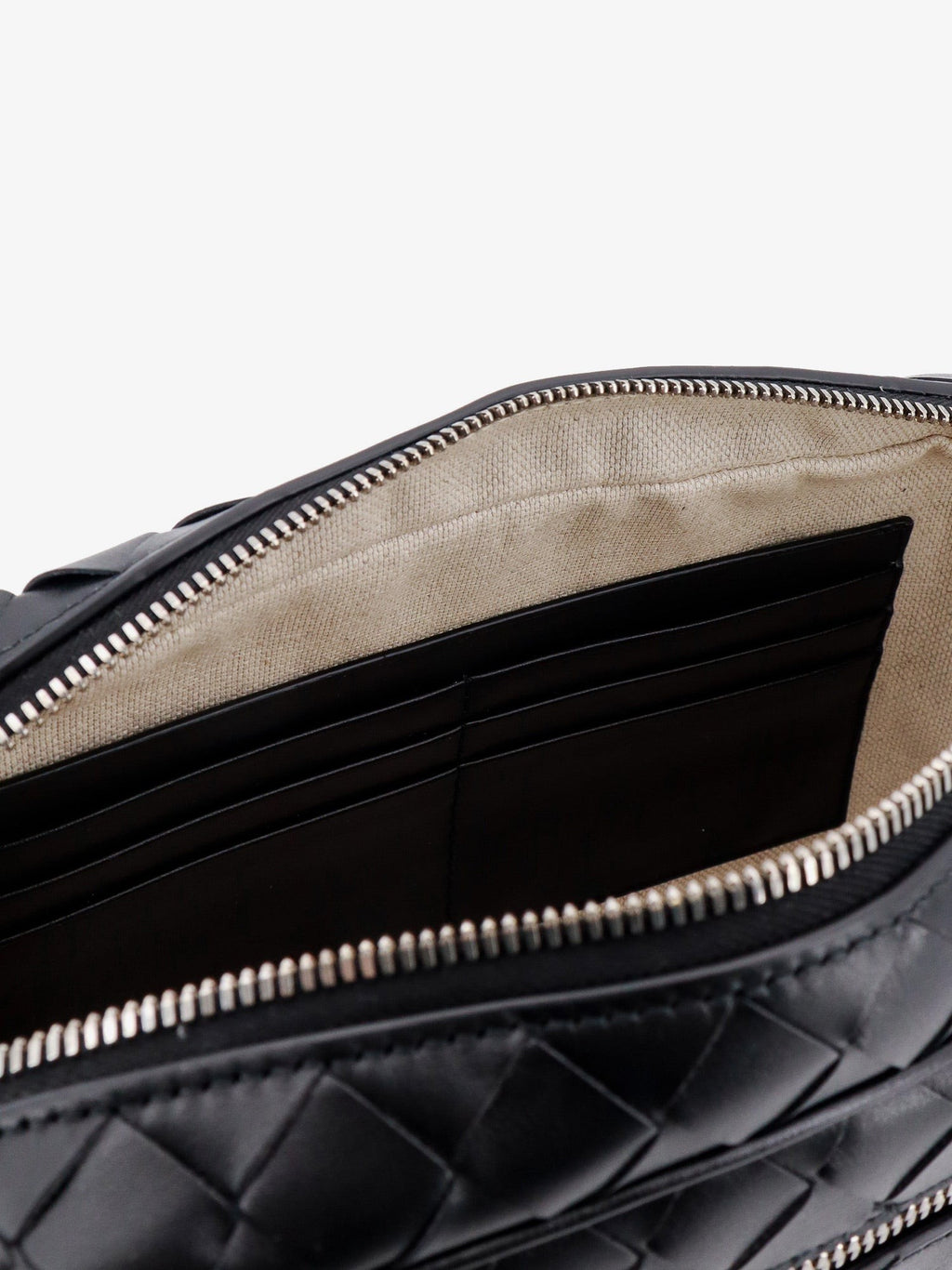Bottega Veneta Leather clutch with woven effect
