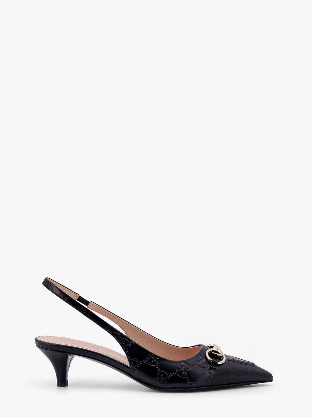 Gucci Leather décolleté with iconic metal horsebit