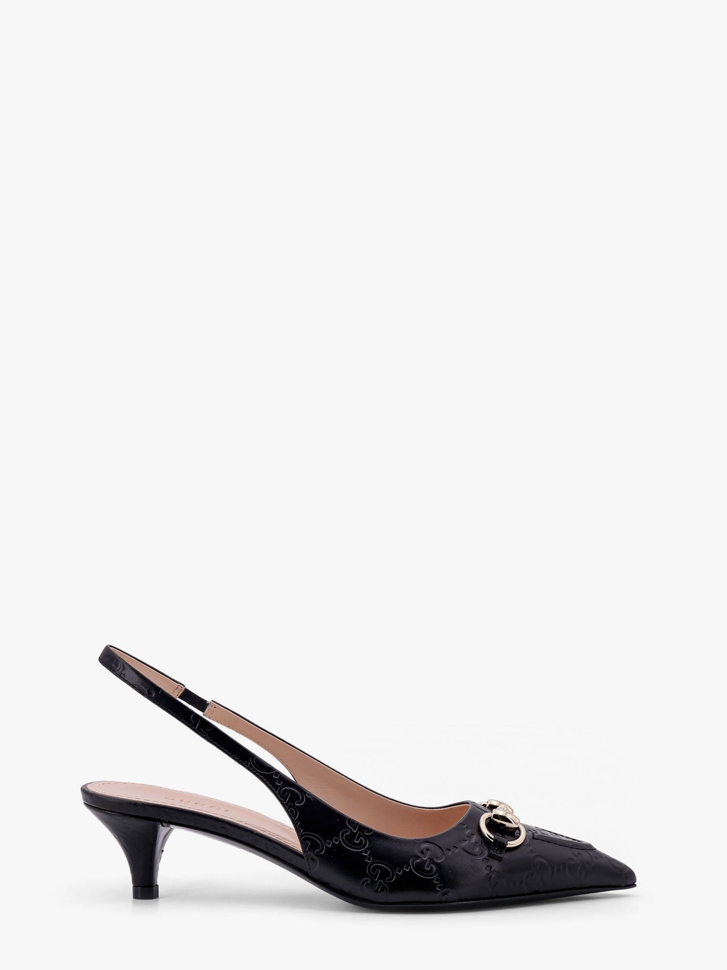 Gucci Leather décolleté with iconic metal horsebit