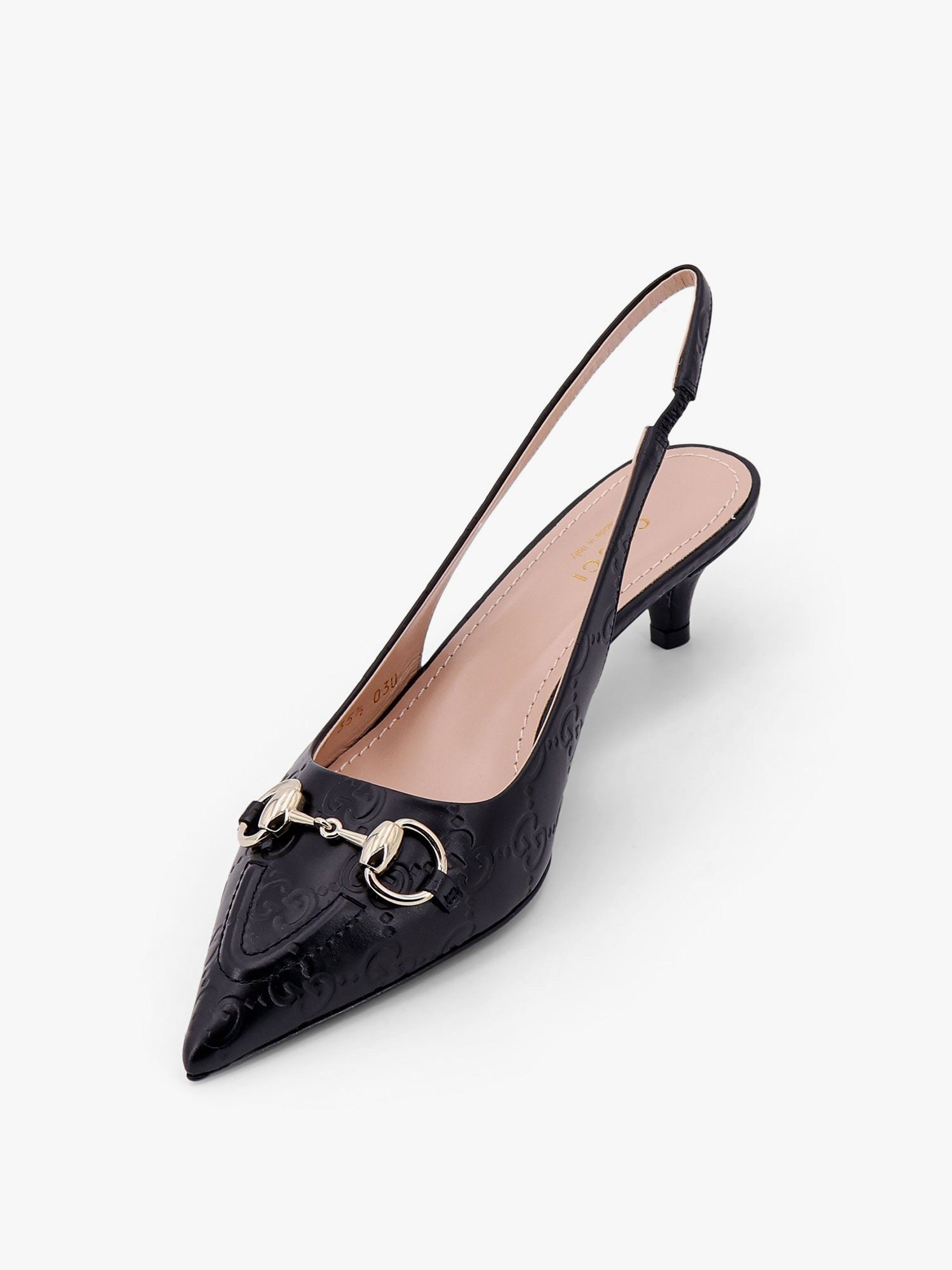 Gucci Leather décolleté with iconic metal horsebit