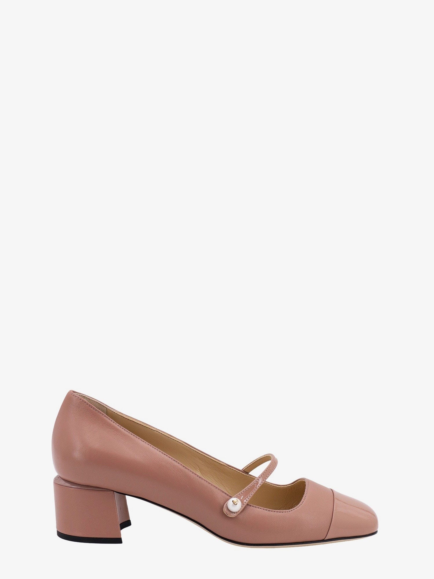 Jimmy Choo bőr dekoltált cipő gyöngy részlettel
