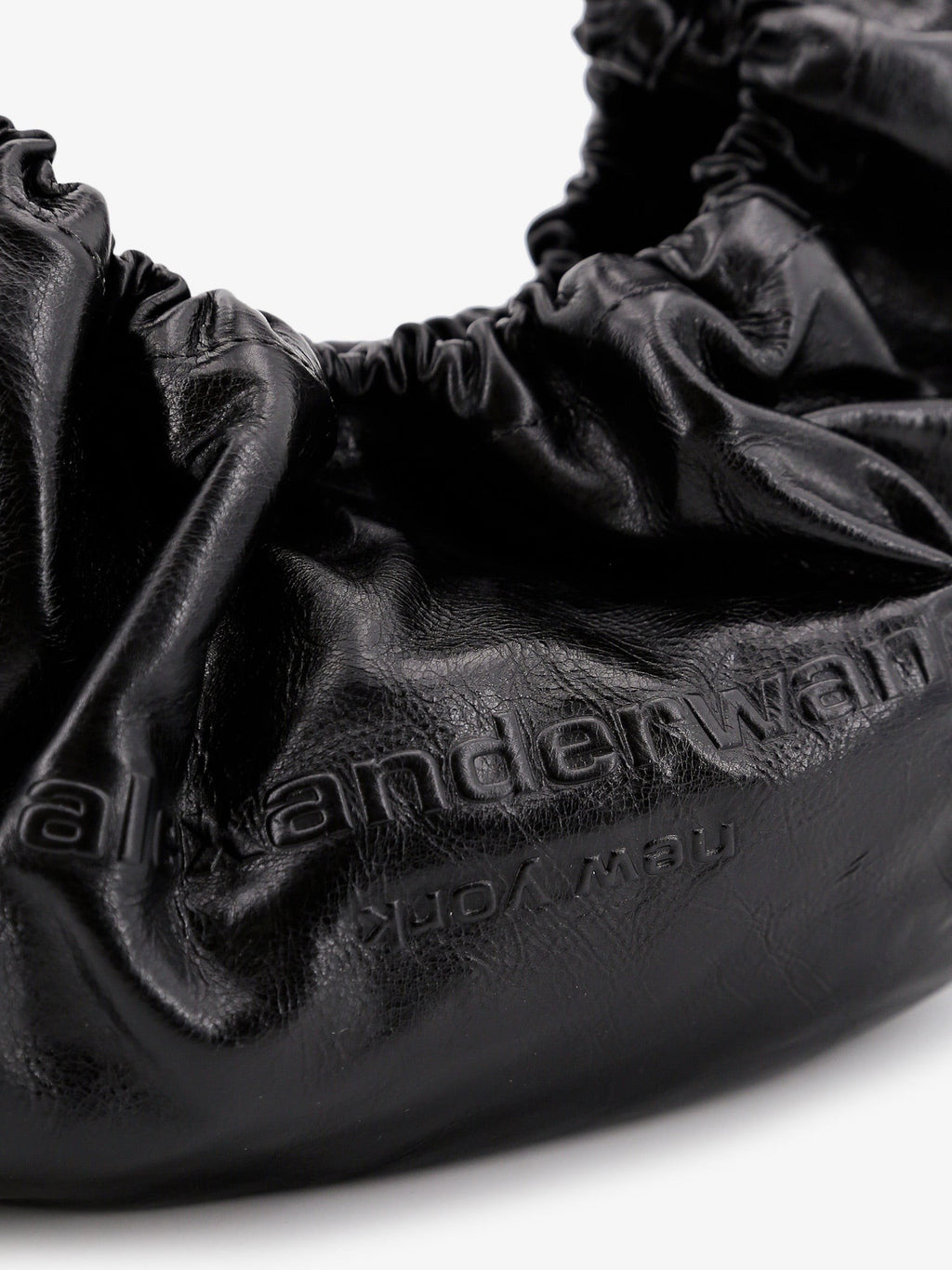 Alexander Wang Odinė rankinė su įtrūkimų efektu
