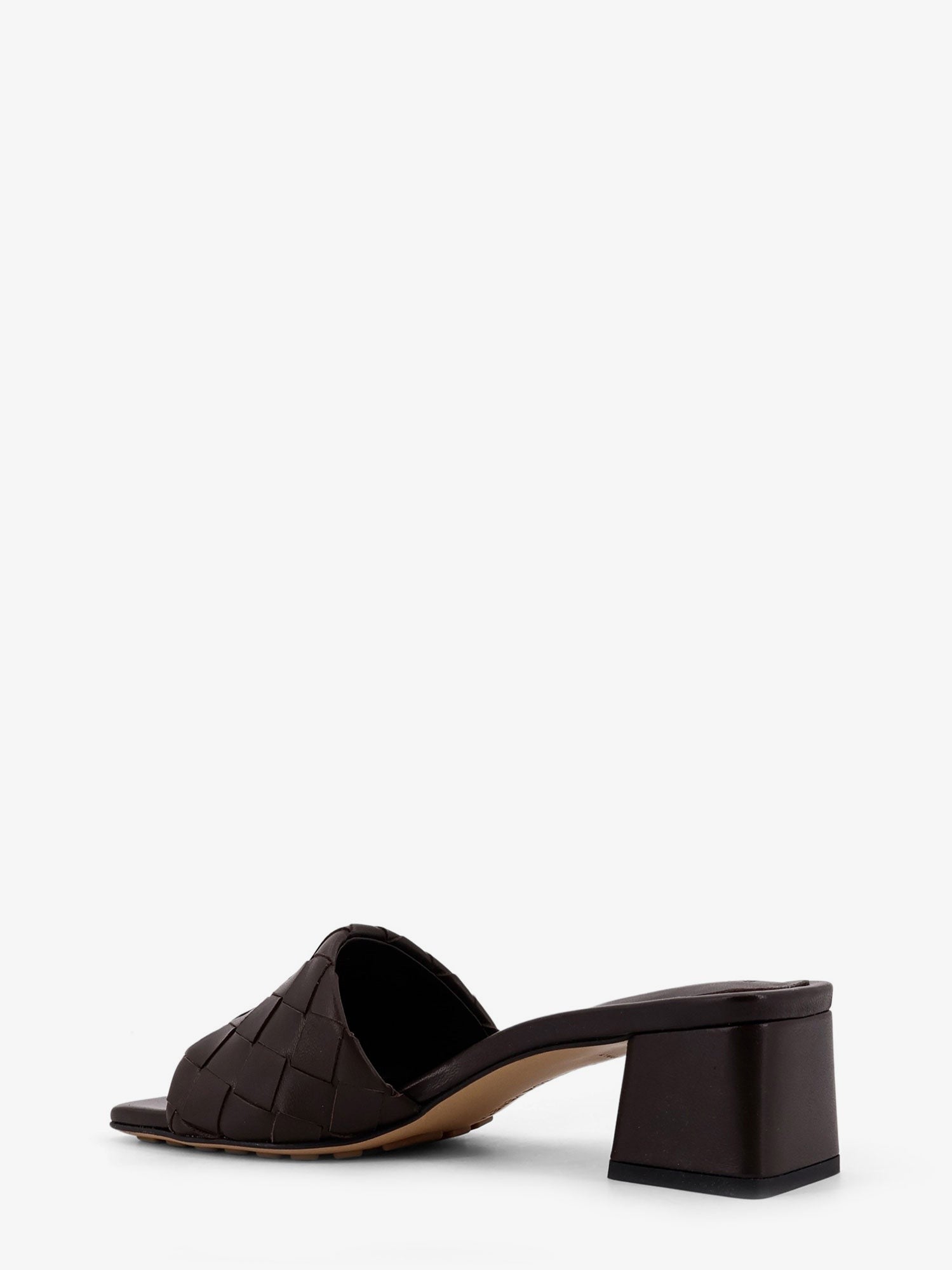 Bottega Veneta Leather heel sandals with Intrecciato motif