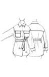 Brunello Cucinelli Leather jacket with belt