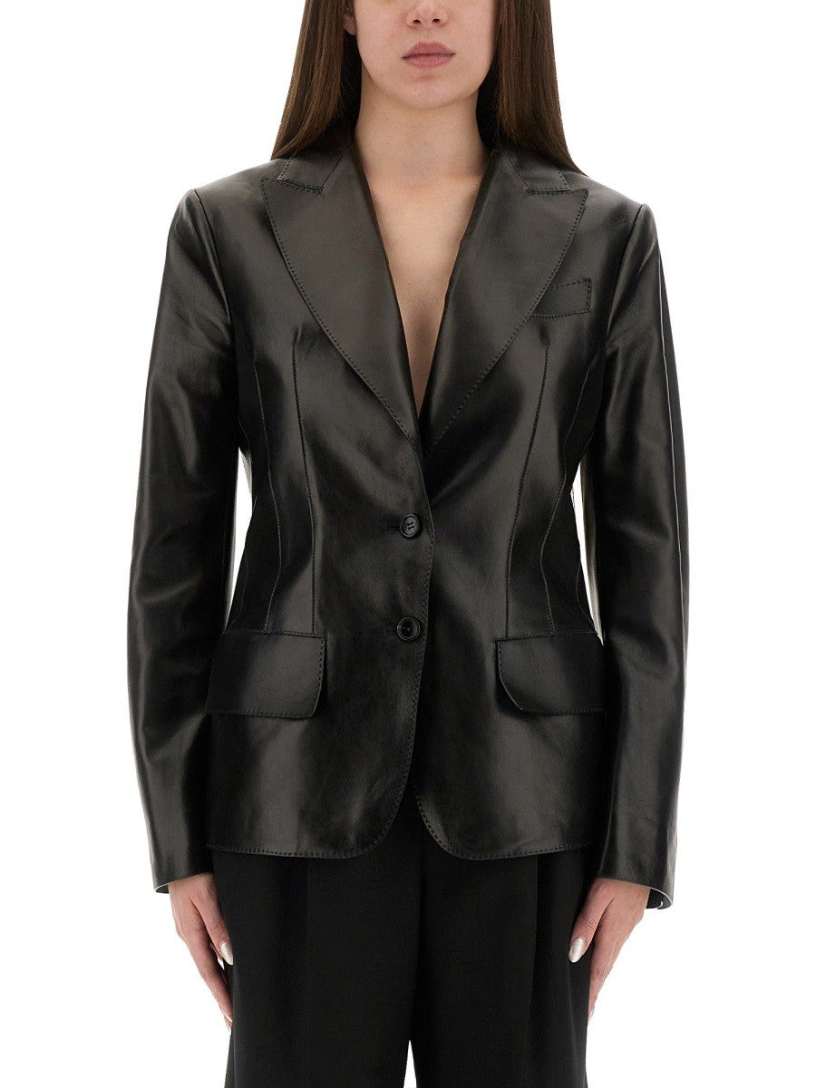 【関税＆送料込み】Tom Ford Leather Jacket With Spear Lapel Tom Ford LEATHER JACKET WITH SPEAR LAPELS | Shop Now – MoonFits