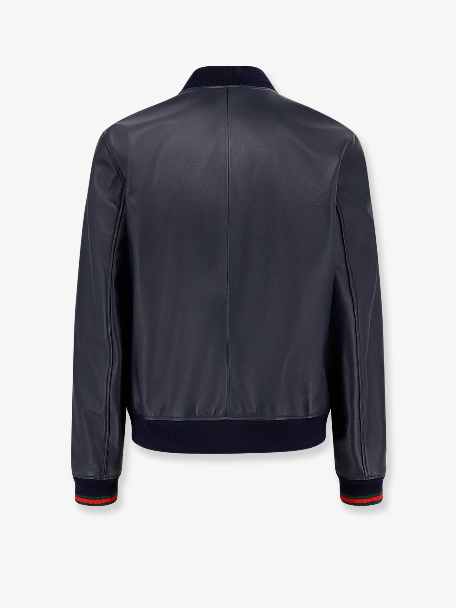 Gucci Blouson en cuir avec détails Web