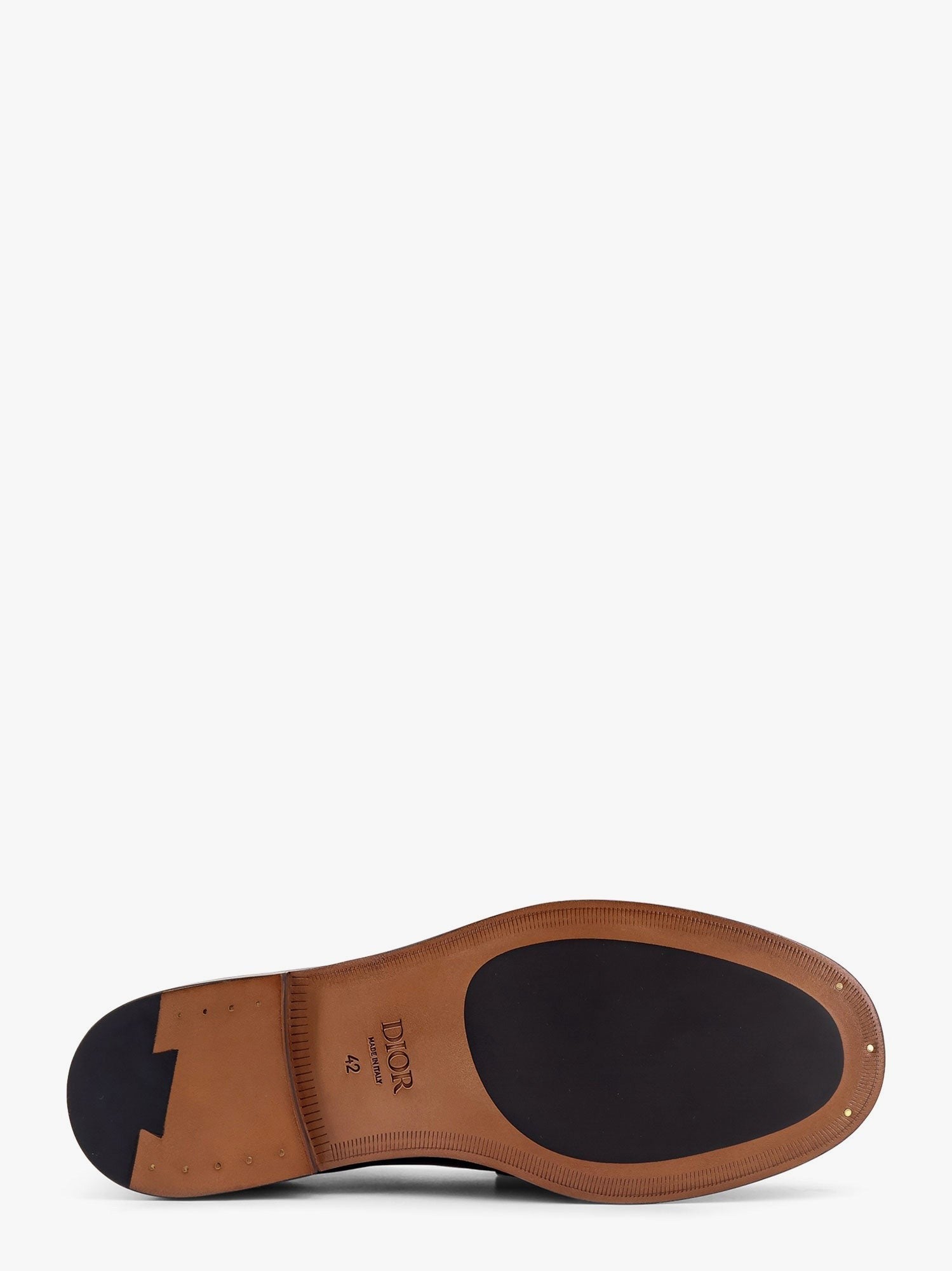 Dior Leather loafer with dior oblique canvas motif