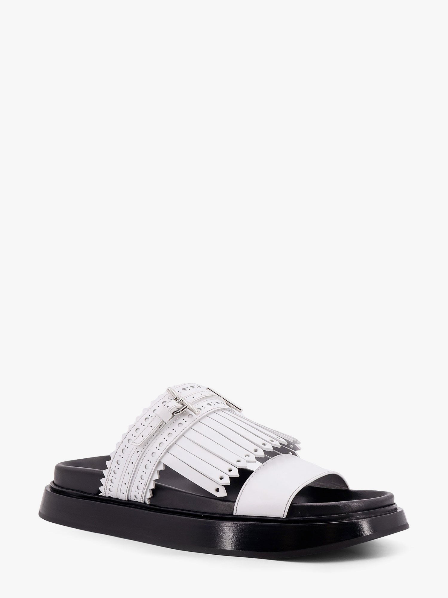 Alexander Mcqueen Leather sandals with fringe