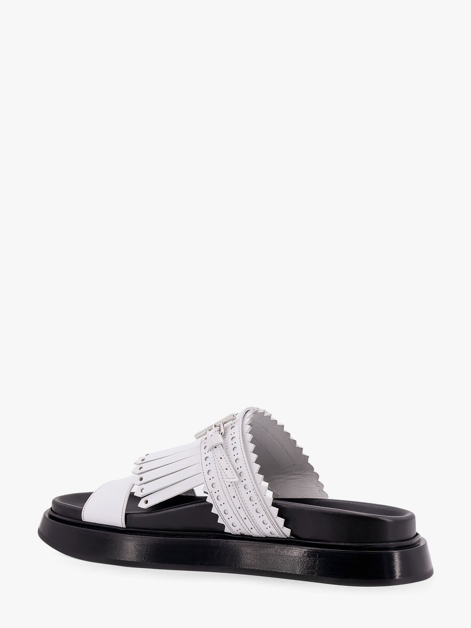 Alexander Mcqueen Leather sandals with fringe