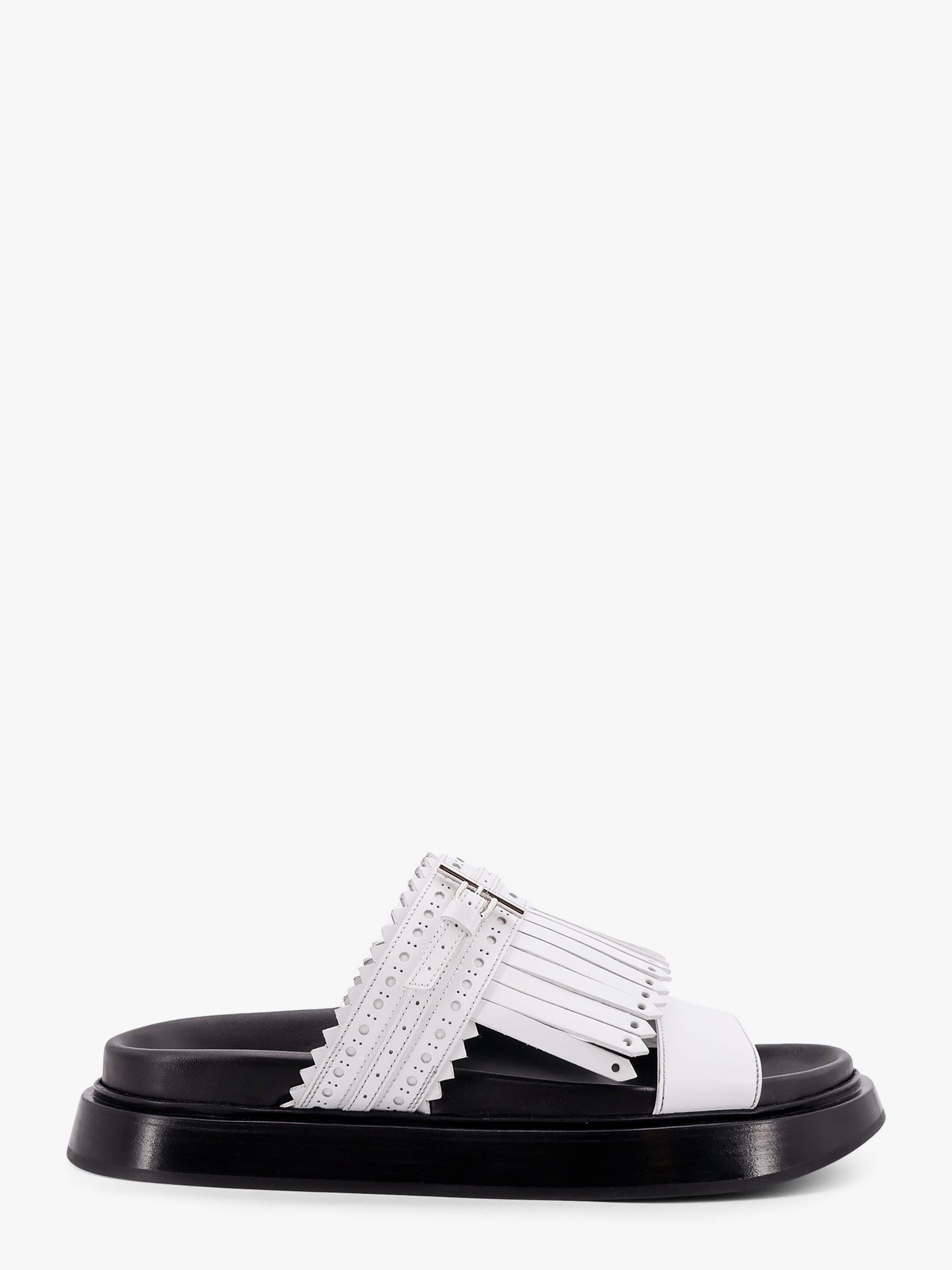 Alexander Mcqueen Leather sandals with fringe